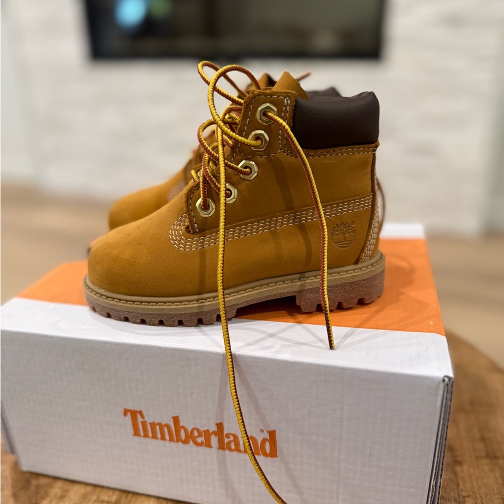 Timberland Kids Brown and Tan Boots